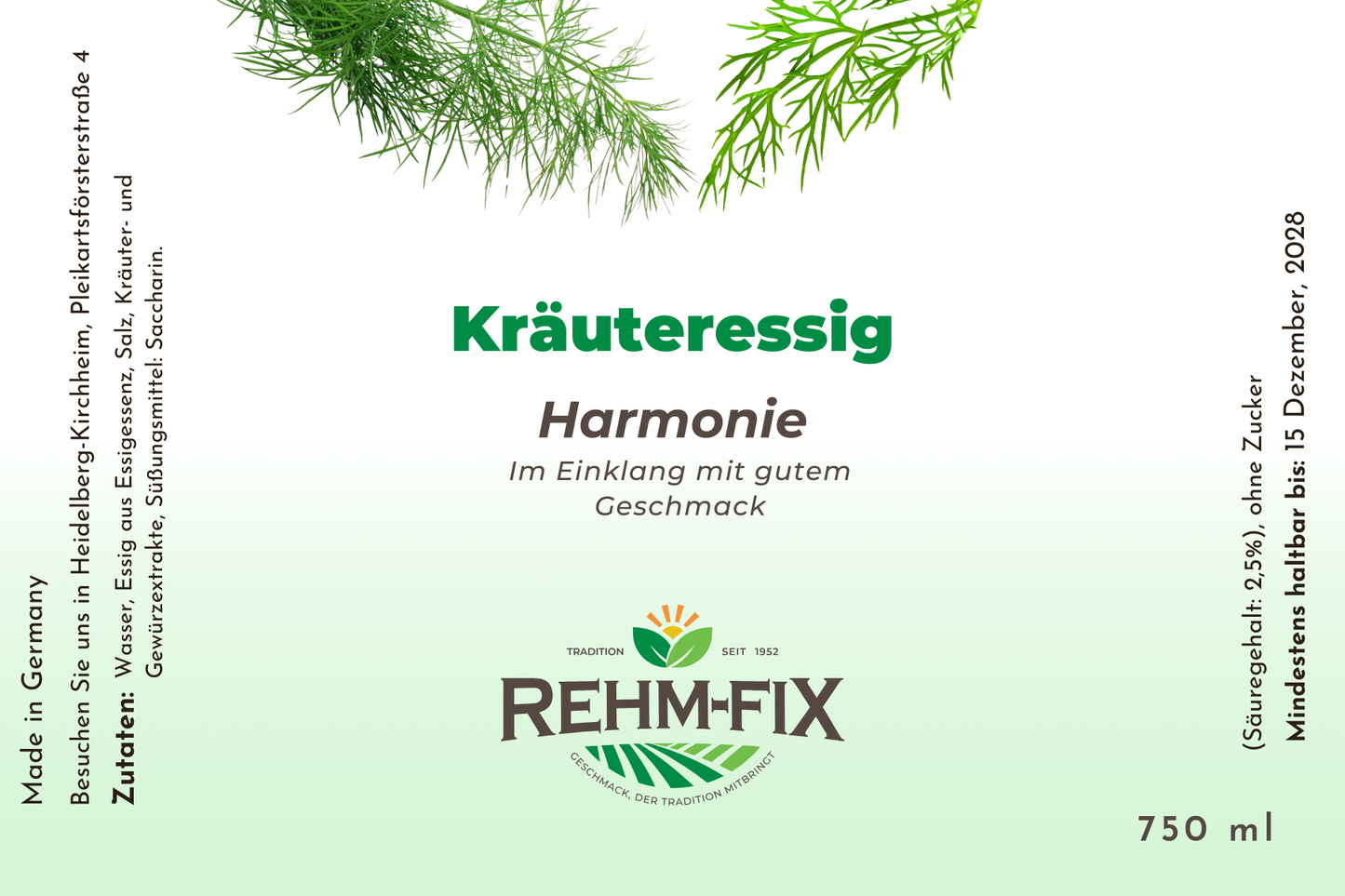 Kräuteressig Harmonie - Im Einklang mit gutem Geschmack