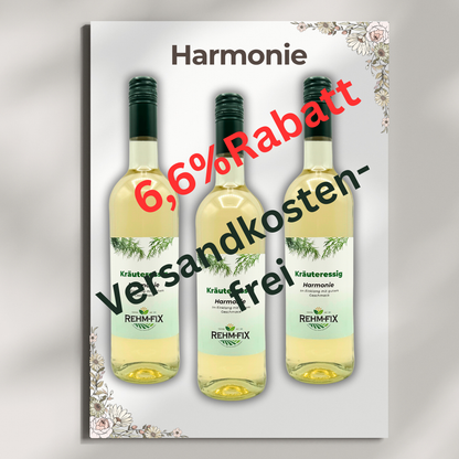 Kräuteressig Harmonie Rabattiert in Bundle 3 o. 6 Flaschen